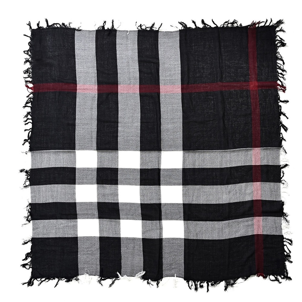 New Burberry Oversized Square Scarf